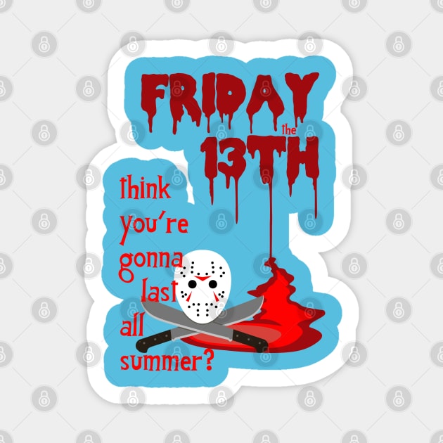 Friday the 13th Sticker by SquareDog